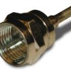 F plug 50 Ω, RG-405, Belden 1671A, solder connection, straight, 222115