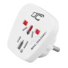 Adapter przejście 1x2P+Z+schuko ›Anglia biała