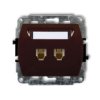 Trend Gniazda Telefoniczne Podwójne 2Xrj11, 4-Stykowy Brązowy 4Gt-2
