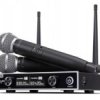 MIKR-LDR1202 Mikrofon bezprzewodowy - dwukanałowy - zasięg 80m