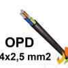 Przewód OnPd 4x2,5 mm2 (450/750V) gumowy oponowy H07RN-F (krążki 100m) G-011867 TELEFONIKA
