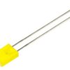 Dioda LED 2x5mm żółta, matowa