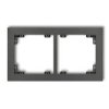 Deco Ramka Podwójna Grafitowy 11Dr-2
