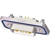 D-Sub socket, 5 pole, 5W1, equipped, straight, solder pin, 15-005323