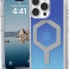 Urban Armor Gear Plyo Futerał backcase Apple iPhone 16 Pro niebieski, przeźroczysty Ładowarka indukcyjna, Kompatybilny z