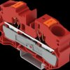 2216-1203 2-wire feed-through terminal, with pusher 16 mm², red
