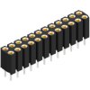 Socket header, 24 pole, pitch 2.54 mm, straight, BL 6 24