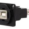 Łącznik USB A - USB B 2.0 FT metal 19x24mm CP30207NMB