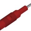 Laboratory adapter, 2 mm plug to 4 mm socket, red, CAT O, 973600101