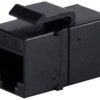 Keystone connector, RJ45 socket to RJ45 socket, straight, Cat 5e, BS08-10005