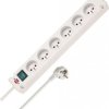 Listwa zasilająca Bremounta 6-gniazd biały 3m H05VV-F 3G1,5 z wyłącznikiem *FR/BE* 1150651326