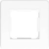 Ramka pojedyncza, plastikowa, biała, QUAD Electromalt, QAD1001W
