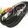 EURO- 4x RCA ( EURO -> RCA ) Audio- Video 5m