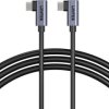 Unitek kabel USB-C do USB-C PD 100W podwójny 90 stopni, 1m