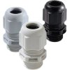 Wiska 10066503 ESKV-L 25 Long Plastic Cable Gland Black M25, Pack of 50