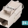 DN-93816-24 Keystone module, Cat.8.1, shielded, 24 pieces