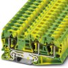 Protective conductor terminal, spring balancer connection, 0.2-25 mm², 3 pole, 8 kV, yellow/green, 3035344