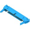 Pin header, 50 pole, pitch 2.54 mm, angled, blue, 3-5499141-0