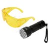 Latarka UV B-395nm 21 led + okulary 82756