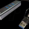 DUB-2332 Network card, USB-A / C, Gigabit Ethernet, 1x RJ45, 3x USB 3.0