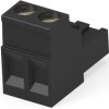 PCB terminal, 2 pole, pitch 5.08 mm, AWG 30-12, 15 A, cage clamp, black, 796635-2