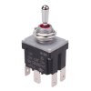 On-Off-On Sealed 12mm Toggle Switch DPDT 12A IP68