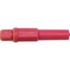 Mueller BU-32603-2 Jack Plug Red 4mm Nylon Solder IEC 1010 Compliant