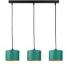 Lampa wisząca nowoczesna abażur 3xE27 FLOW GREEN