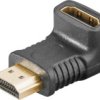 Adapter Kątowy Hdmi™, Pozłacany - Połączenie Typu Gniazdo Hdmi™ (Typ A)