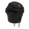 Przełącznik; klawiszowy (kołyskowy); A-601H/O; ON-OFF; 1 tor; czarny; bez podświetlenia; bistabilny; konektory 4,8x0,8mm; 20mm;