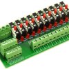 Panel Mount 10 Position Thermal Circuit Breaker Power Distribution Module.