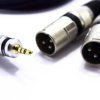 Kabel 2x XLR Wtyk Jack 3.5 Aux 3m MK32B Stereo Vitalco