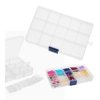 ORGANIZER 15 PRZEGRÓDEK PLASTIKOWY BOX 170x95x22mm POJEMNIK NA DROBIAZGI