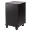 Metroplan Mm100 Coloured Mobile Multi-Media Cabinets 930x540x600mm Black