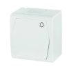Hermes2 Przycisk hermetyczny /światło/ 10A IP44 biały 1004-00