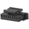 Plug/socket housing, 8 pole, pitch 1 mm, straight, black, 2367198-8