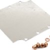 Mounting plate, steel, (L x W x H) 142 x 142 x 1 mm, natural, for 1590ZGRP161, 1590ZGRP161PL