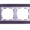 Simon 82 Ramka Podwójna Pozioma Łupek/ Ramka Pośrednia Aluminium Mat 82927-63