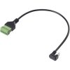 Renkforce RF-6443970 USB-C Adapter cable 30cm PVC 1x USB-C plug 1x Clip terminal