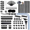 Quadrios 23CA257 Cable Mount Kit: 184 Parts Ø 1-40 mm Black Assorted