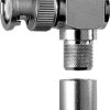 BNC plug 50 Ω, RG-213/U, solder/crimp connection, angled, 100023326