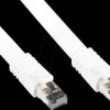 8080-F005W Flat patch cable Cat.8.1, U/FTP, 0.5m, white