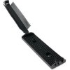 Flat cable clip, with high-performance adhesive, PA, black, self-adhesive, (L x W x H) 56.5 x 25 x 14.8 mm, 151-03680