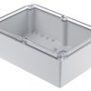 Obudowa Poliwęglan szerokość zew. 164 mm długość zew. 244 mm wys. zew. 90 mm Fibox IP67 Przezroczysty