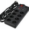 Przedłużacz listwa zasilająca 10 gniazd 2xUSB z wyłącznikiem 5m Schmith