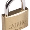 Kłódka średnica szekli: 7mm ABUS z kluczem W budynkach, na zewnątrz mosiężno-stalowa Mosiądz