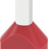 Insulated twin wire end ferrule, 1.5 mm², 8 mm long, DIN 46228-4, UL 486F-F, red, 2100006