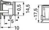 DC panel socket, pin Ø 6.6 mm, hole Ø 1.9 mm, black, 520 2550