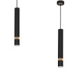 Lampa wisząca JOKER BLACK/WOOD 1xGU10 MLP6305 Milagro