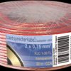 KLC 1-30 TL Speaker cable CCA conductor, 2x0.75 mm², transparent, 30 m ring